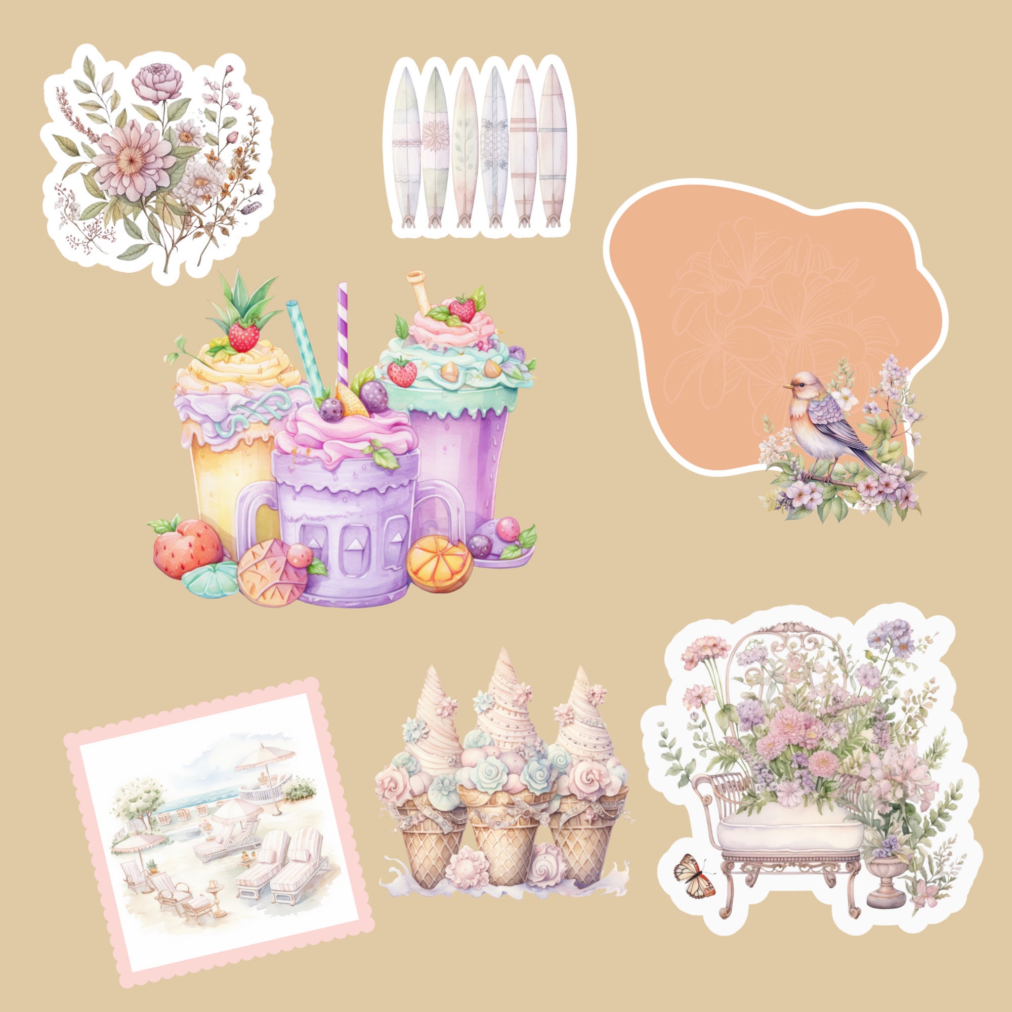 Coquette Goodnotes Stickers Cute Digital Sticker Pack Everyday Stickers ...