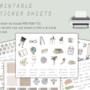WORK WEEK Goodnotes Stickers | Digital Planner Stickers, Goodnotes ...