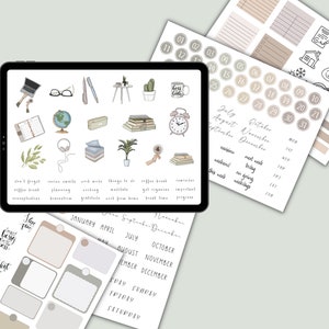 WORK WEEK Goodnotes Stickers | Digital Planner Stickers, Goodnotes ...
