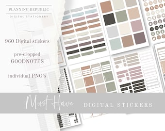 Goodnotes Planner Stickers | Must-Have Functional Stickers (Digital Download)