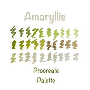 Amaryllis Flower - Procreate Color Palette from Original Photo