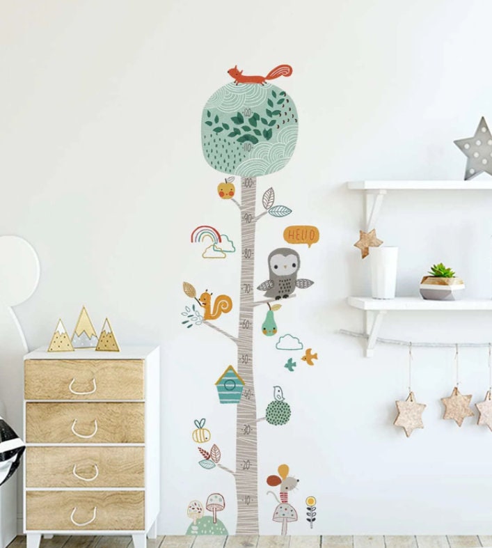 Wandaufkleber Maßband Zentimetermaß Kinderzimmer Junge | Etsy