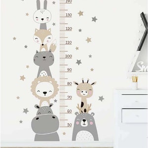 Wall sticker tape measure, centimeter measure children's room boy girl measuring rod wall sticker children's body size wall sticker