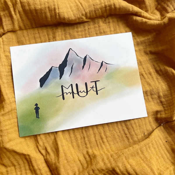 Postkarte „Mut“ | ein Motiv für alle, die Mut brauchen.
