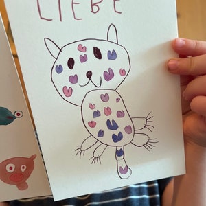 Miniliebe by Miniflause | Eine Postkarte mit einer Katze und sehr viel Liebe