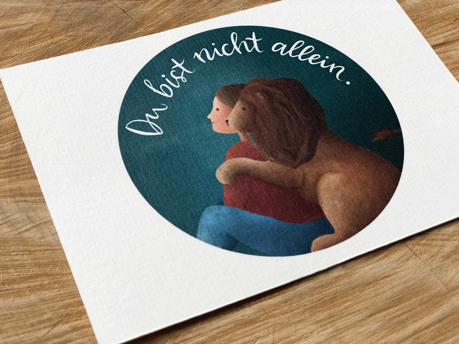 Aufmunterung Du Bist Nicht Allein Sprüche www.etsy.com