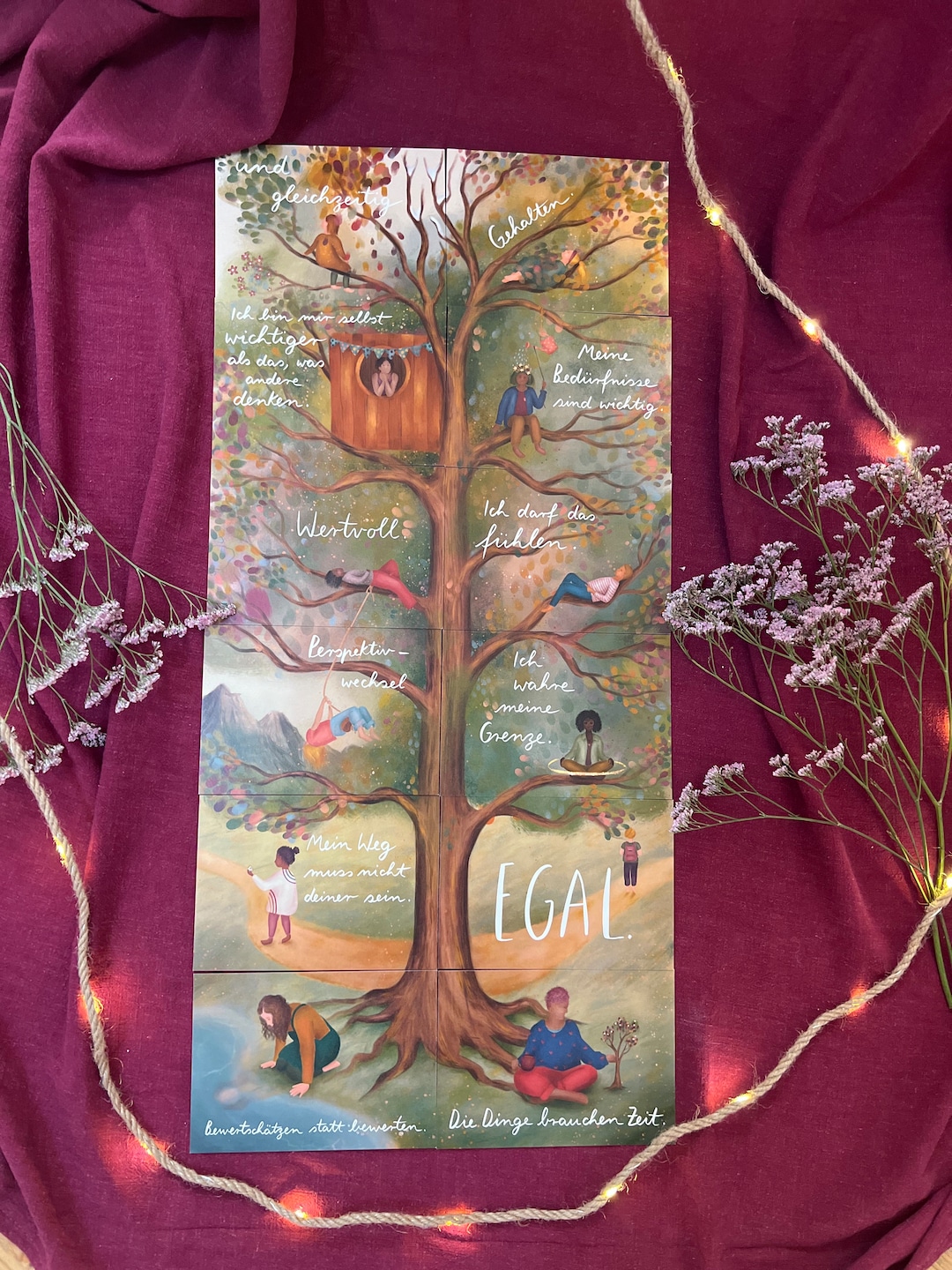 Tree Messages A Lovingly Illustrated 12-part Affirmation Motif With ...