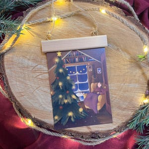 Postkarte „Weihnachtsbaumschlaf“ | Mein liebstes Weihnachtsmotiv.