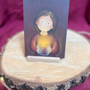 Ein Licht für dich | mein Lieblingsmotiv. Eine Illustration mit Kerzenschimmer zur Ermutigung, für Freundschaft, Hoffnung, Trauer, Liebe.