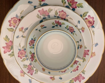 Wedgewood Chinese Flowers.                                    5 piece place setting-made in England