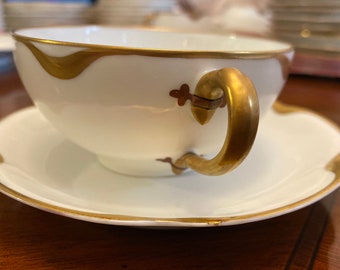 Haviland Limoges,discontinued Silver Anniversary pattern.made in France, 1930 - pristine condition.