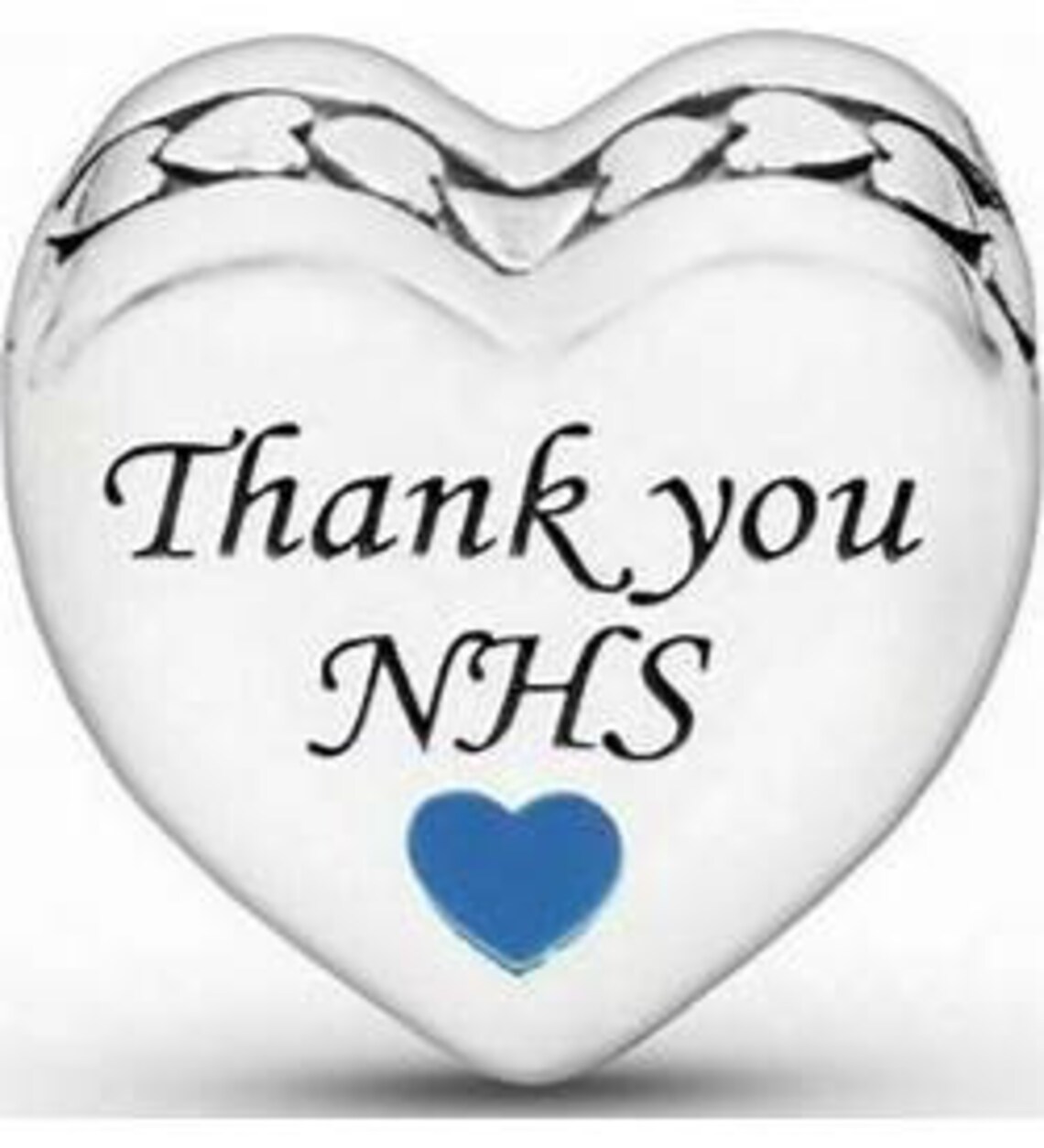 Thank you NHS Heart / S925 / ALE / fits Pandora Etsy