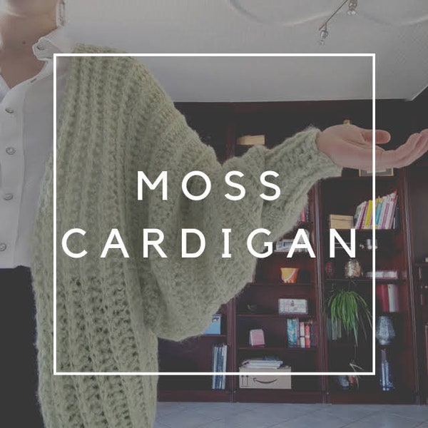 Moss Cardigan - easy crochet pattern