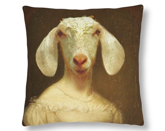 Lamb in a gown Waterproof Pillows | Art-tee Jules