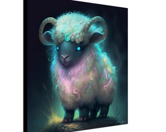 Neon Sheep 2 | Sheep Canvas