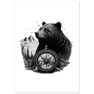 Poster Great Southern Bear: arte iconica, colori vivaci, perfetto per qualsiasi spazio!