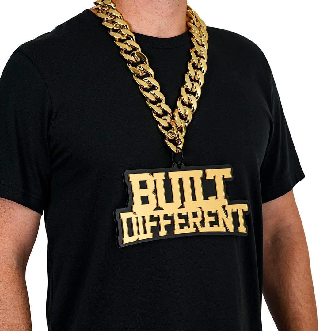 Built Different Chromatic Black and Gold Acrylic Turnover Chain - Etsy