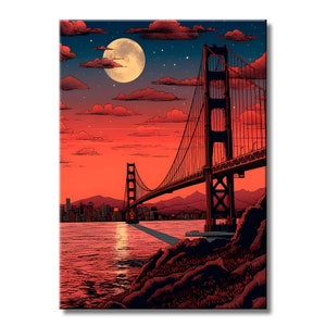 Golden Gate Bridge Art, San Francisco Art -Metal Wall Art- SF Golden Gate Wall Art San Francisco Art-Golden Gate Bridge Wall Art | WallSmack
