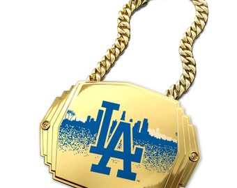 Official Los Angeles Dodgers Turnover Chain 5lb |  LA Dodgers, Dodgers Gear, MLB, Baseball, Los Doyers, Champion Chain, Dodgers Baseball