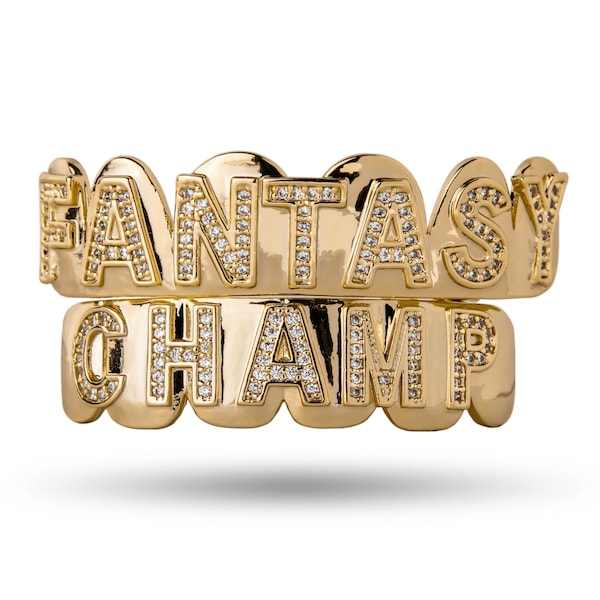 Fantasy Champ Grillz | Mouth Grill, Grillz, Mouthpiece, Bling, Custom Bling, Fantasy Football, FFL Accessories