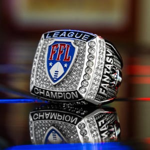 FFL Stunna Ring | Fantasy Champion , League Winner Award, Man Cave, Bling Ring, Fantasy Football Award