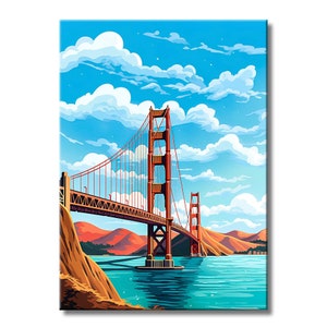 Golden Gate Bridge Art San Francisco Art -Metal Wall Art- San Francisco Wall Art - Golden Gate Bridge Wall Art California Decor | WallSmack