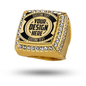 Ultimate Custom Champion Ring | High Quality, Heavy Duty Ring, Sports Ring, Sales Ring, Award, Trophy, Custom Award