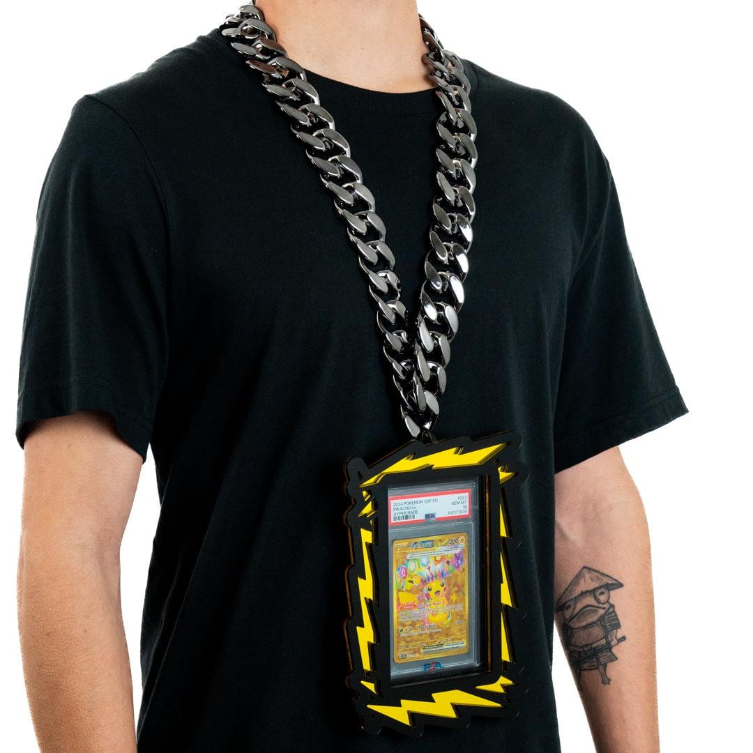 graded card chain Amazon.com: Card Slab Display Chain - Compatible with (PSA, CGC, Beckett,  TAG) Standard Sized Slabs