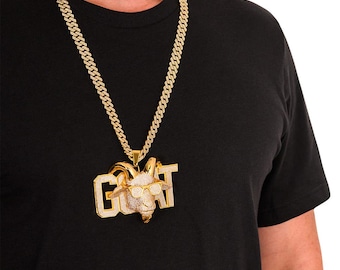 Blinged Out GOAT Pendant