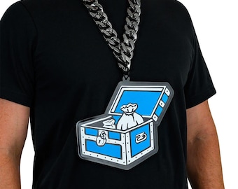 Monopoly Treasure Chest Acrylic Chromatic Chain
