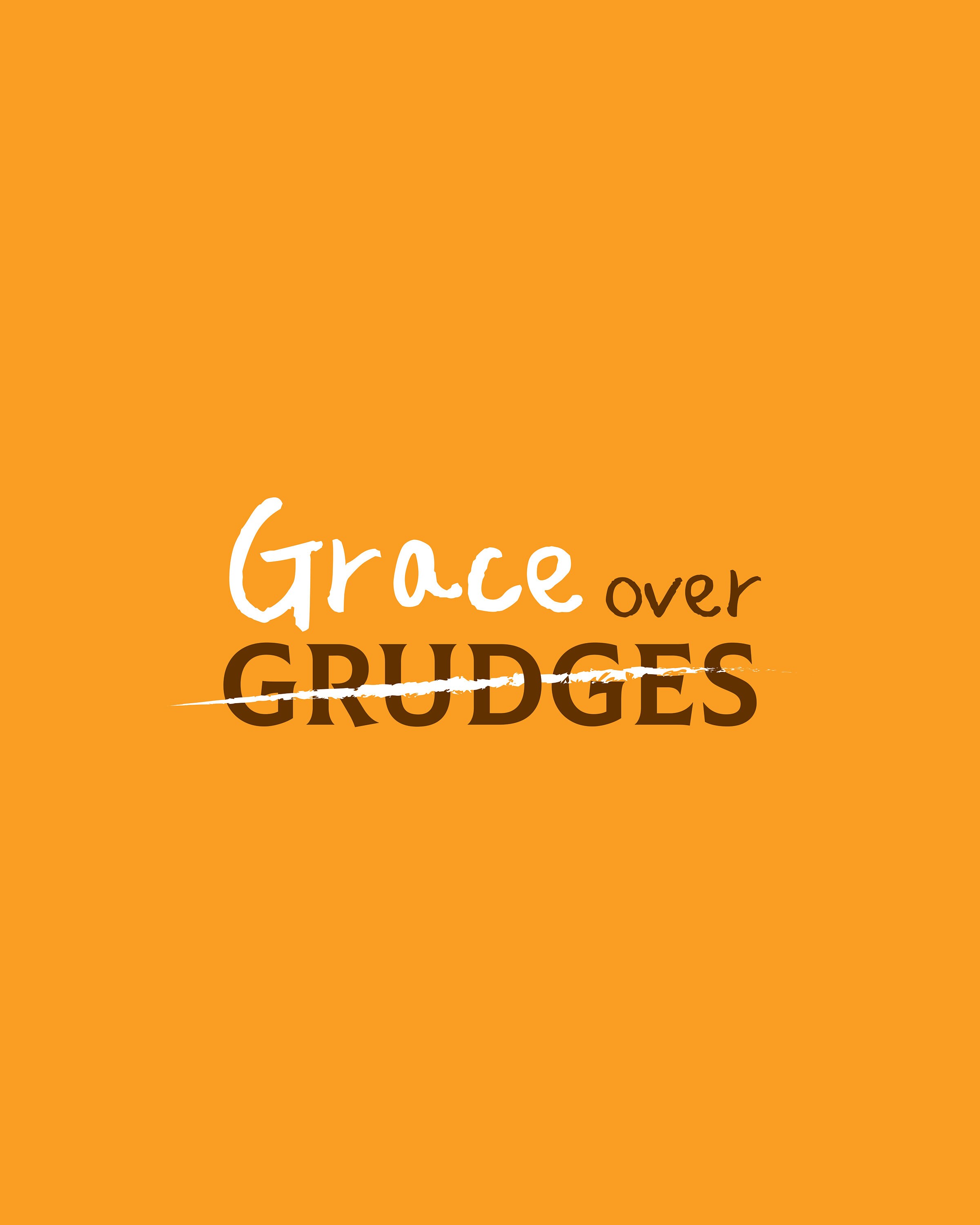 Grace over grudges Wall Art Motivational Poster Etsy