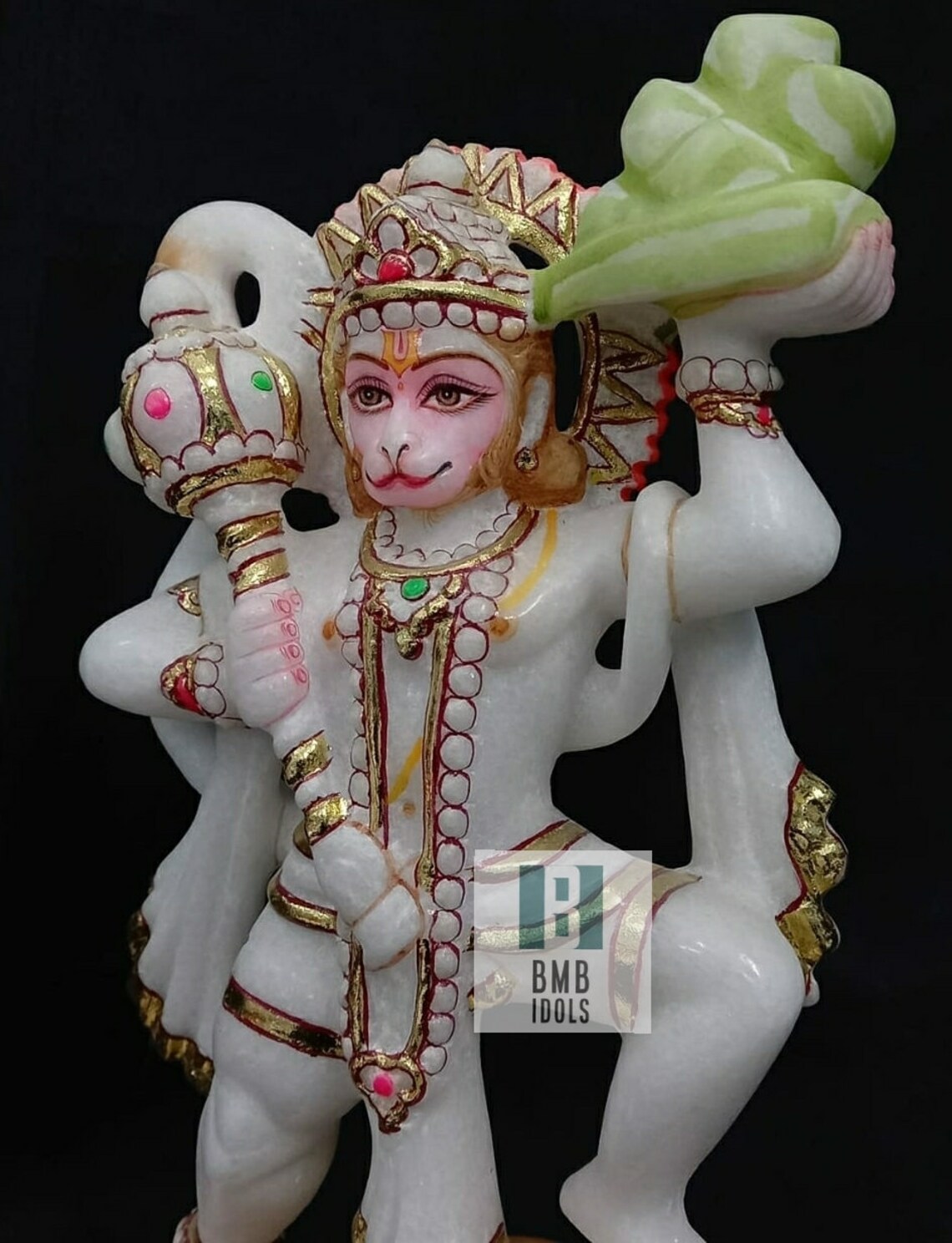 Marble Veer Hanuman Statue Marble Hanuman Statue in 10inches Etsy