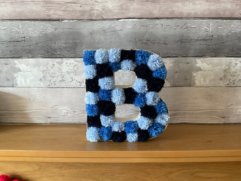 Pom Pom Fillable Letter Alphabet Decoration AZ Bedroom Decor Etsy