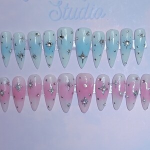 Sugar Rush | Double Set | Nail Bundle | Stick On Nails | False Nails | Custom Handmade Gel Nails | Press-on Gel Nails