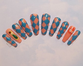 Howl | Full Nail Kit | High Quality Fake Nails | Stick On Nails | False Nails | Custom Handmade Nails | Press-on Nails