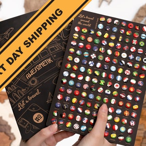 World Map Push Pin Wall Art, Travel Map Flag Push Pins, Flags Push Pins For Wood World Map, Wooden World Map of the World Housewarming Gift