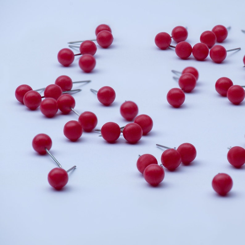 Map With Pins Push Pins for Travel Maps Round Push Pins for Etsy