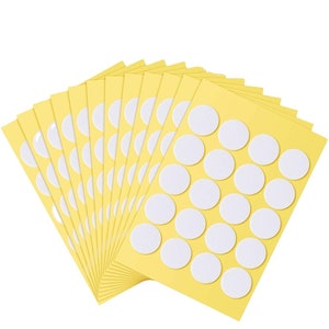 Candle Wick Stickers Double-Sided Adhesive Stickers - 15 mm Diameter Round Heat-Resistant