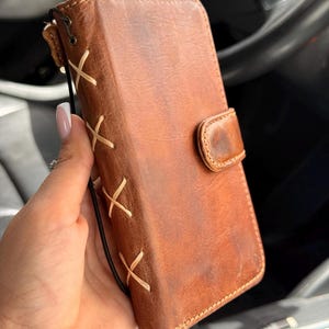 Echtleder für OnePlus Open Case Brieftasche Handmade Wireless Luxus geölt Ar