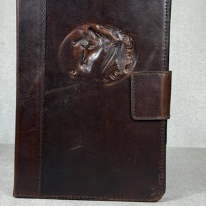 Étui en cuir naturel véritable pour iPad Pro 11 13 2024 Air 2 10,9 10,5 pro 2017 Emplacements pour cartes de crédit Fin Aimant marron
