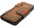 Handmade Leather Wallet Case: Magnetic Book Cover with Card Slots product logo