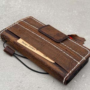 Capa de couro genuíno feita à mão para Google Pixel 2 3 4 5 5G 4G 6 7 8 9 Fold PRO XL A Wallet Vintage Slots para cartão Capa magnética Costura à mão