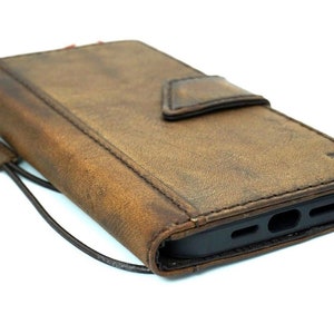 Étui en cuir véritable pour Galaxy S25 S21 S22 S23 S24 Ultra FE Note 10 20 fait main en cuir polissage de luxe fermoir magnétique Slots pour cartes Art