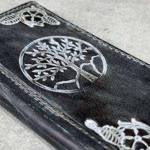 Cuir véritable fait main pour Galaxy Z Fold 2 3 4 5 6 7 Art Wallet Book Style Bible Carte de crédit Z FOLD Cover DIY Art design polonais