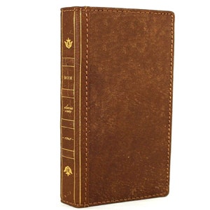 Custodia in vera pelle per Google Pixel 2 3 4 5 5G 4G 6 7 8 9 Fold PRO XL Portafoglio Vintage con scomparti per carte Copertina Libro Design Bibbia Arte Fatta a Mano