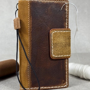 Genuine Leather fo OnePlus Open Case Wallet Handmade Wireless Luxury