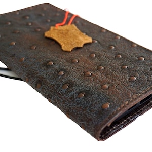 Genuine Leather For Galaxy S20 S21 S22 S23 s24 Ultra s8 s9 Note 8 9 10 20 21 A71 A51 A12 A31 4G 5G Case  Wallet Vintage Cover  Polished blue