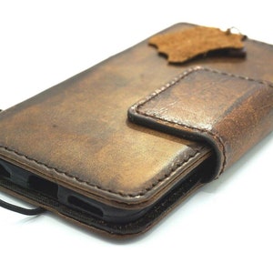 Custodia in vera pelle per Apple iPhone 16 E 11 12 13 14 15 Pro Max 7 8 plus XS Portafoglio Libro Vintage Stone Wash lucidatura oliata Chiusura magnetica