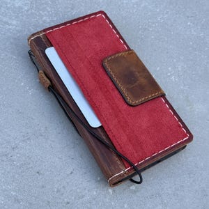 Funda de piel auténtica para Galaxy S25 S21 S22 S23 S24 55 53 71 Ultra FE Note A16, hecha a mano, con ranuras para tarjetas, diseño de libro de lujo