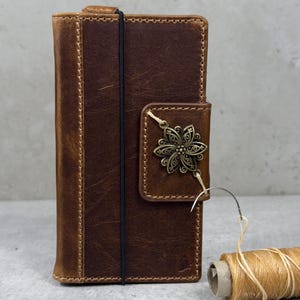 Genuine Leather for OnePlus 6T 8 9 10 11 12 13 R PRO Case Wallet Handmade Wireless Charge Card Slots Luxury Art design